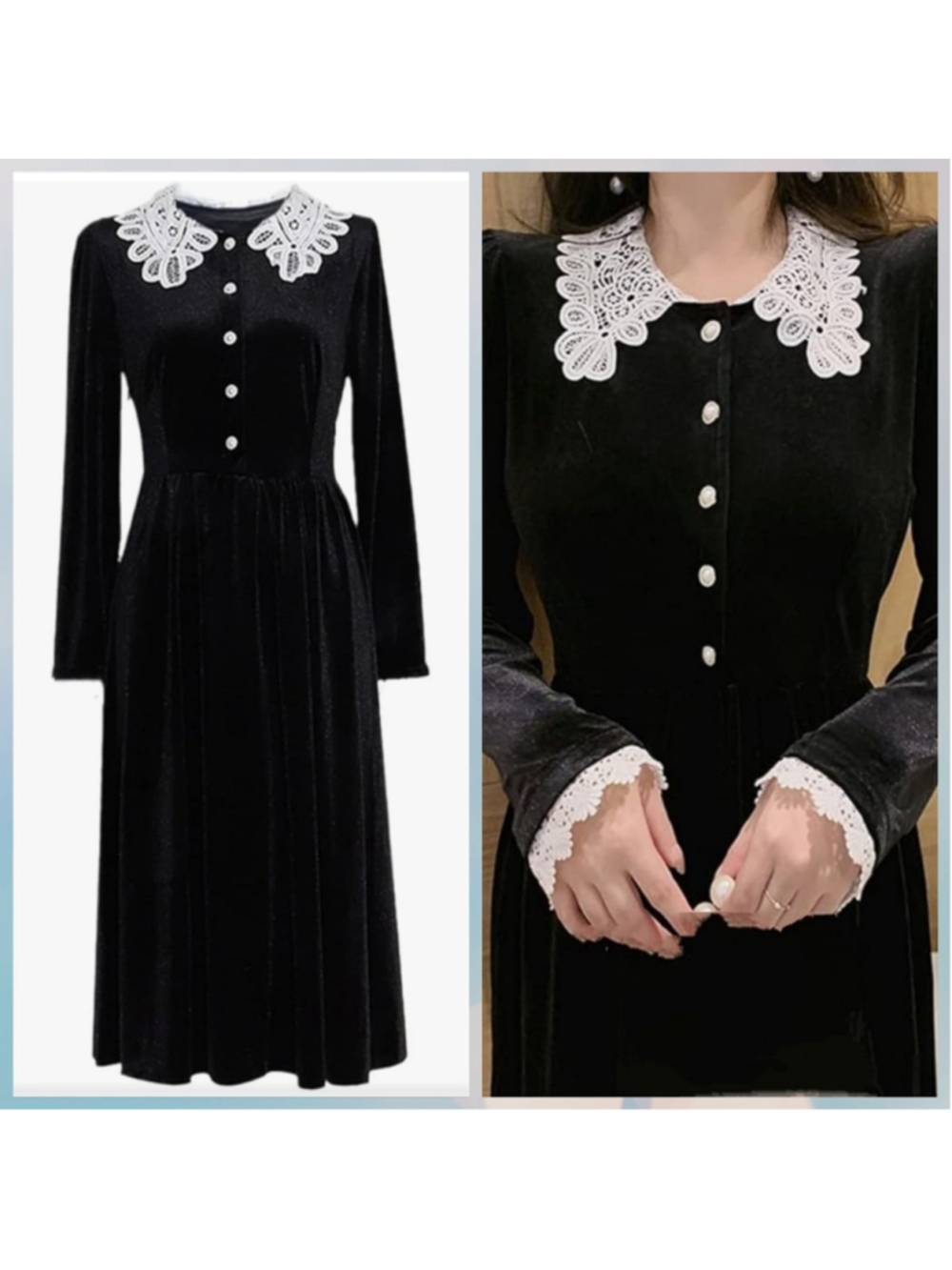 Vintage velvet A Line Dress by Nancy Johnson